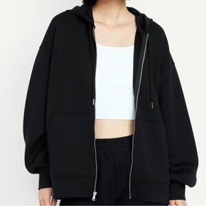 Old Navy Black Zip-Up Hoodie